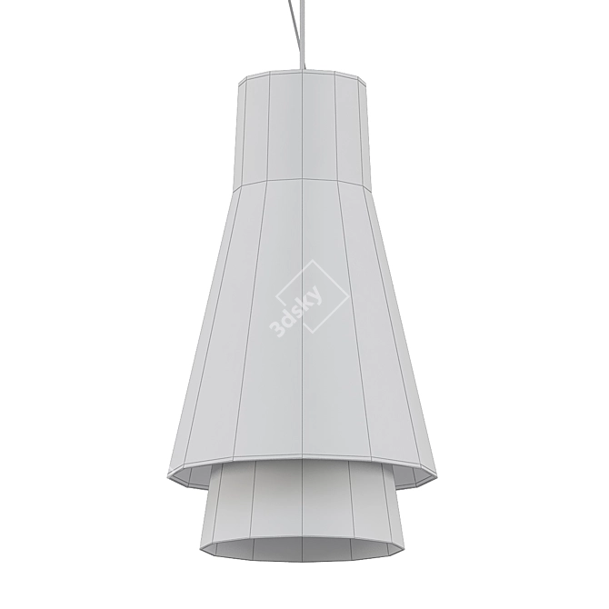 Elegant Leucos TRIGONA Pendant 3D model image 2