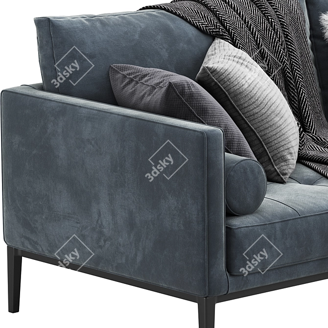 Maxalto Simpliciter Sofa: Elegant Design, Superior Comfort 3D model image 2