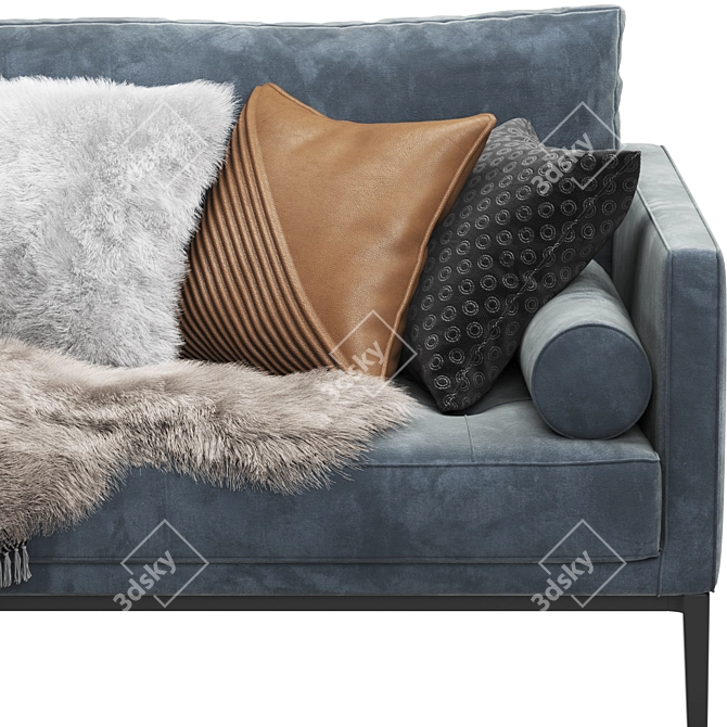 Maxalto Simpliciter Sofa: Elegant Design, Superior Comfort 3D model image 3