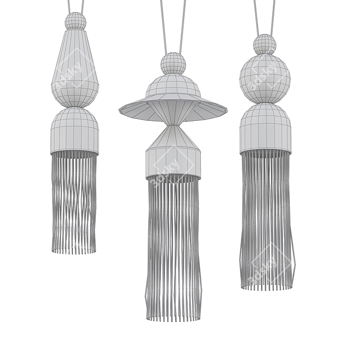 Elegant Masiero NAPPE Pendant 3D model image 2