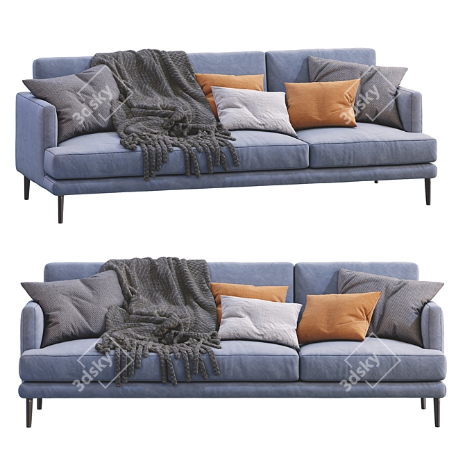 Bonaldo Paraiso Sofa: Contemporary Comfort at its Finest 3D model image 1