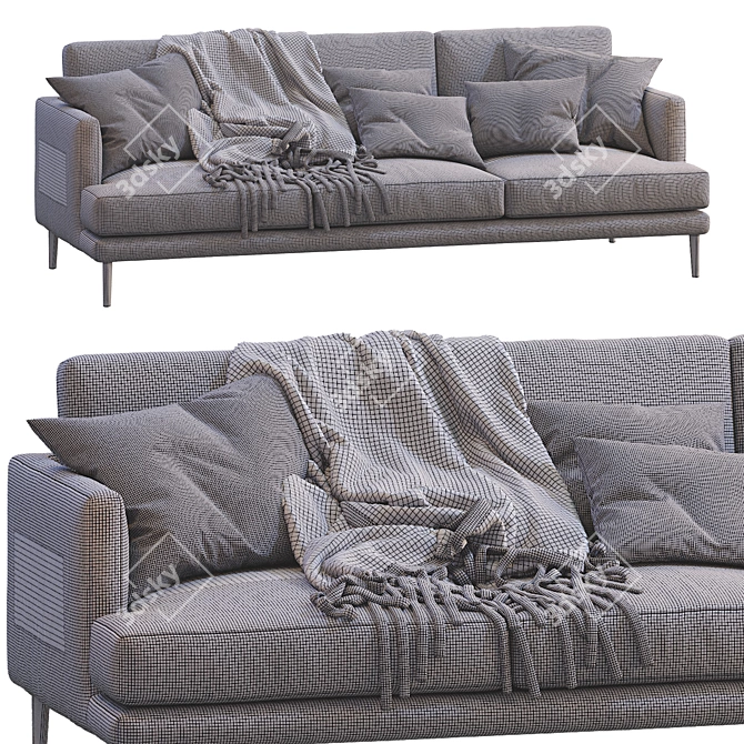 Bonaldo Paraiso Sofa: Contemporary Comfort at its Finest 3D model image 5