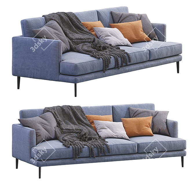 Bonaldo Paraiso Sofa: Contemporary Comfort at its Finest 3D model image 6