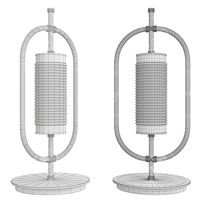 Elegant Yves Table Lamp 3D model image 2