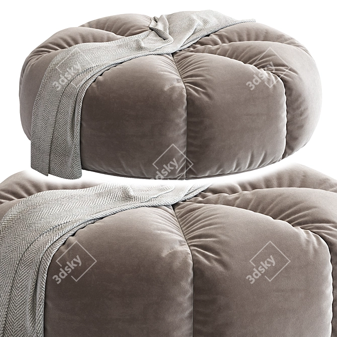 Cozy Bean Bag Chair: N6 3D model image 2