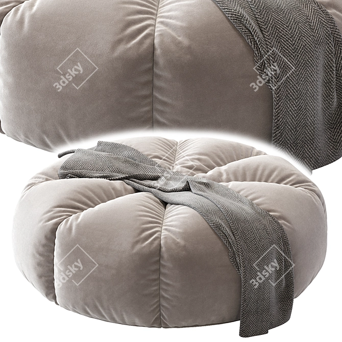 Cozy Bean Bag Chair: N6 3D model image 3