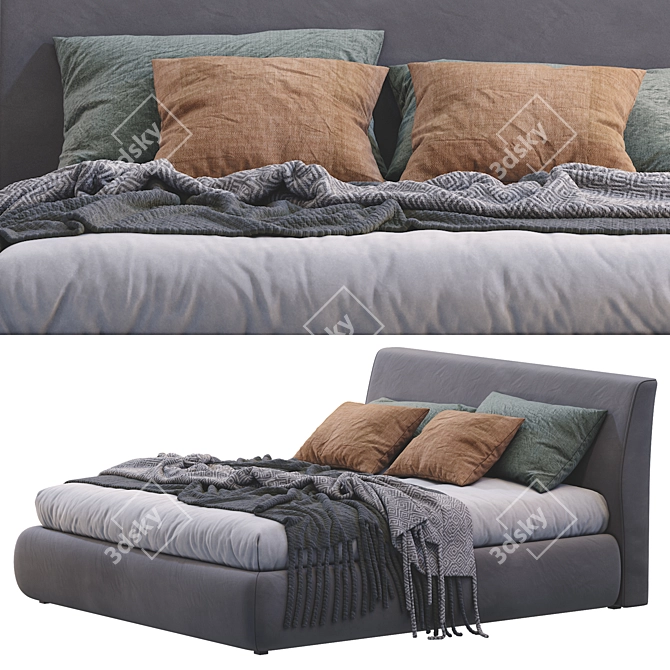 Luxury Dream Bed 3D model image 3