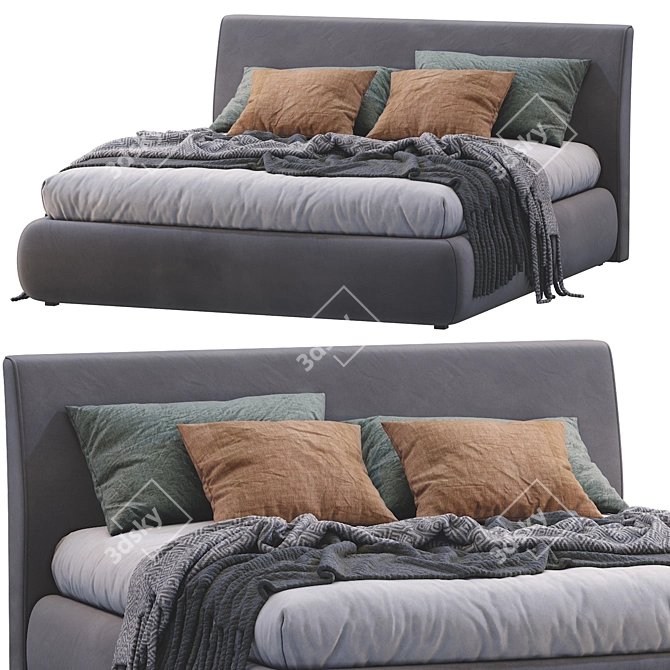 Luxury Dream Bed 3D model image 4