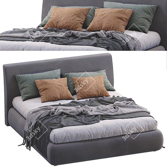 Luxury Dream Bed 3D model image 7