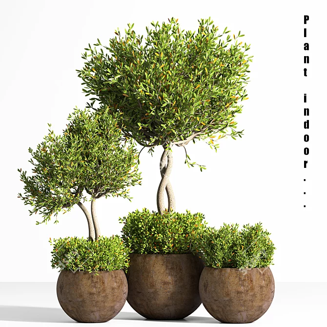 Elegant Plant Stand - Modern Design 3D model image 1