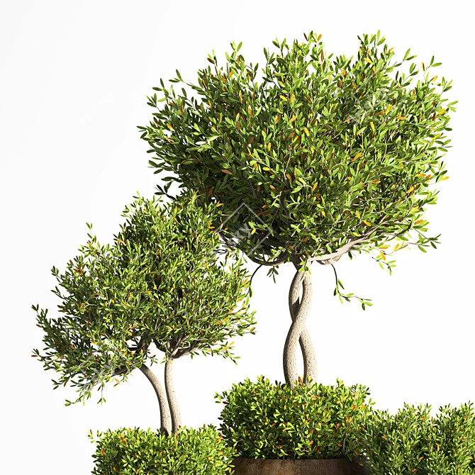 Elegant Plant Stand - Modern Design 3D model image 4