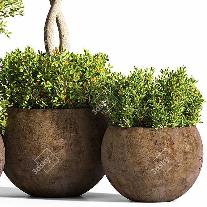 Elegant Plant Stand - Modern Design 3D model image 5