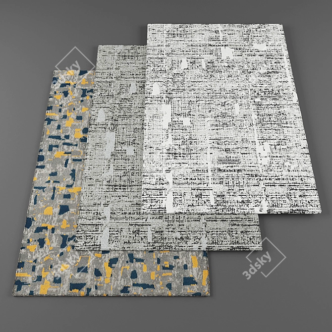 Premium High-Resolution Rugs Pack 3D model image 1