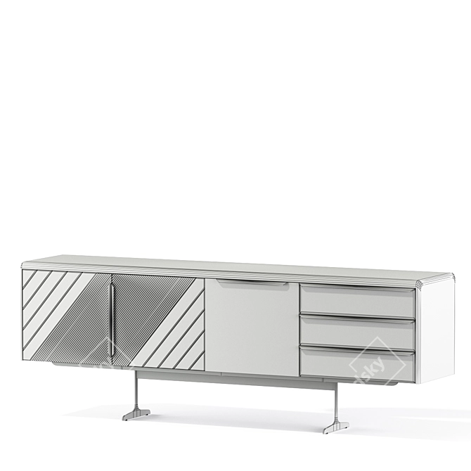 Elegant Julet Sideboard@ 3D model image 4