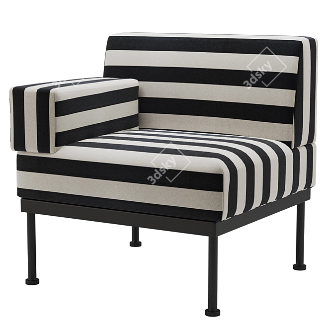 Kelly Wearstler Vivant Lounge Chair: Stunning 3D Model 3D model image 1