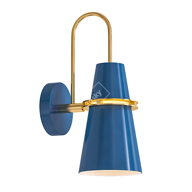 Contemporary Gilbert Wall Lamp 3D model image 1