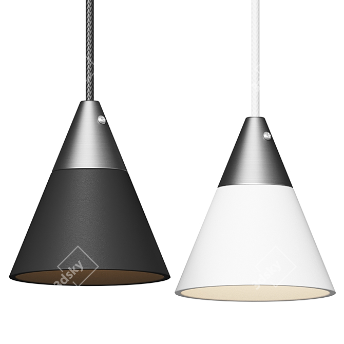 Sleek Cone Pendant by ET2 3D model image 2