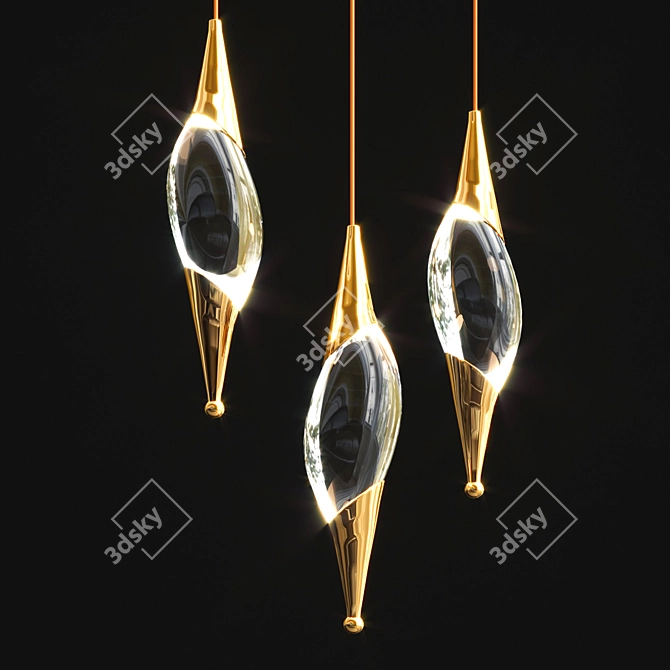 Fame Pendant Lamp: Sleek and Elegant 3D model image 2