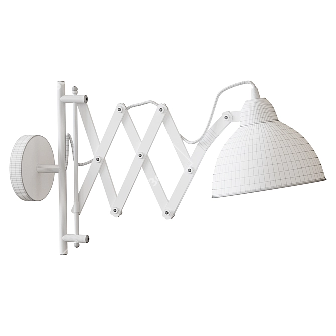 Greno Wall Lamp: Greek Loft Style 3D model image 2