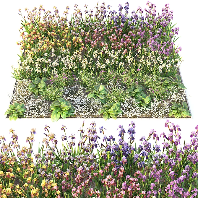 Flower Garden Oasis 3D model image 1