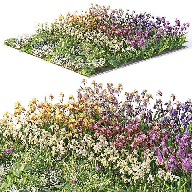 Flower Garden Oasis 3D model image 3