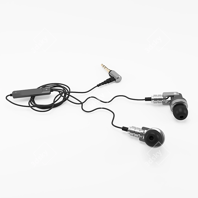 High Res Sound Headphones 3D model image 1