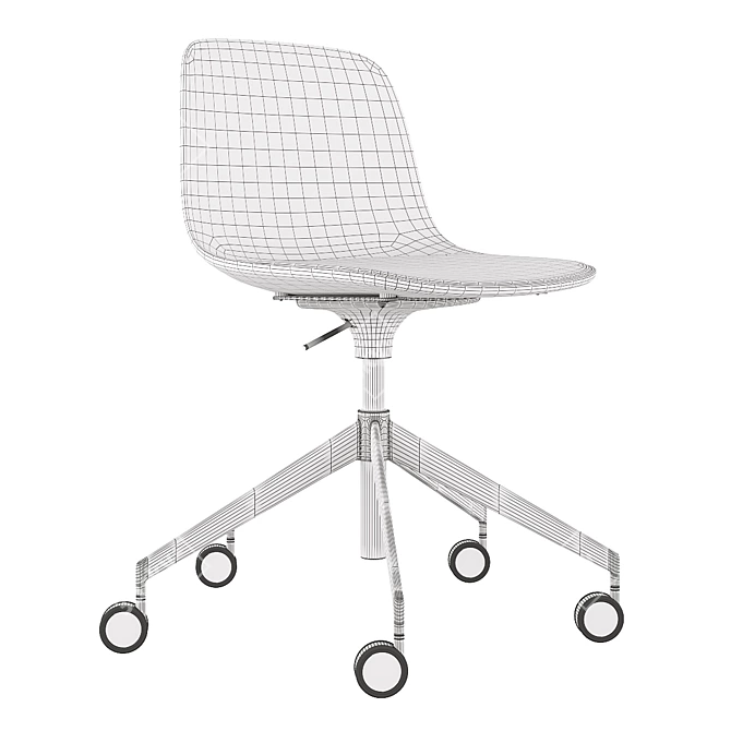 Modern Swivel Chair - Lapalma Seela S340 3D model image 5