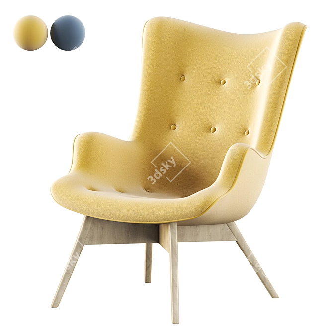 Heavenly Eco Wing Armchair 3D model image 1