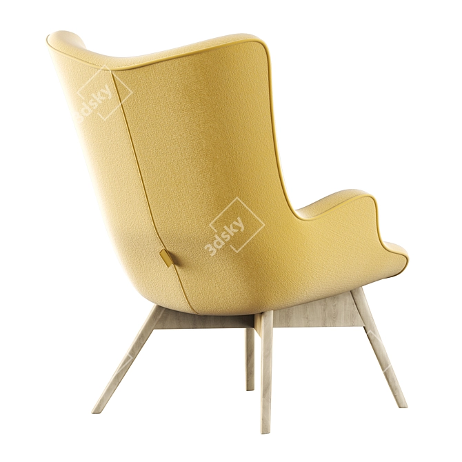 Heavenly Eco Wing Armchair 3D model image 3