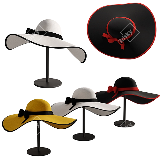 Fashionable Women's 2014 Hat 3D model image 1