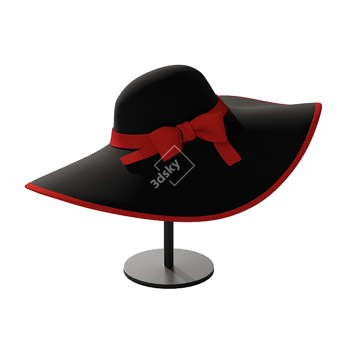 Fashionable Women's 2014 Hat 3D model image 3