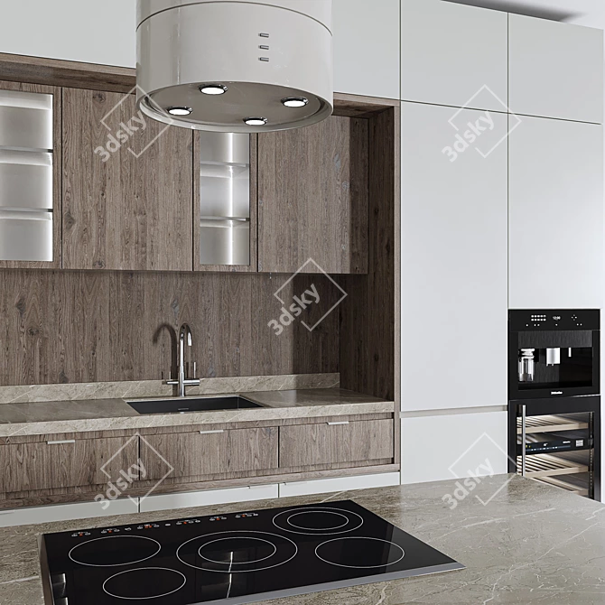 Modern Kitchen Design 2015 3D model image 3