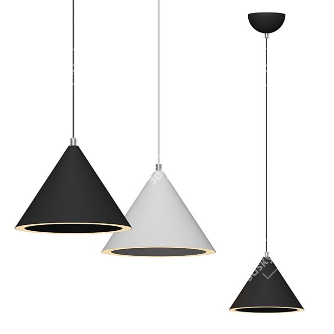 Abyss Mini Pendant: Mesmerizing Lighting 3D model image 1