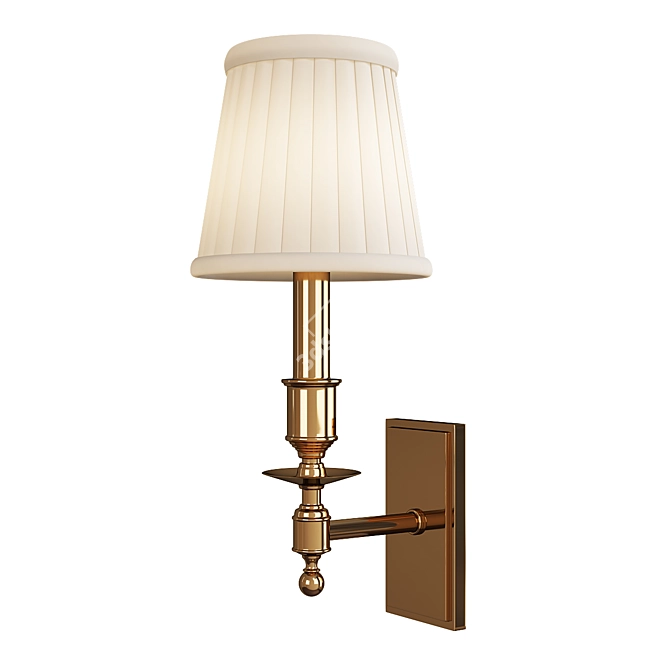 Elegant Ludlow Sconce 3D model image 1