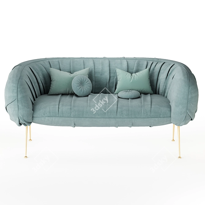 Luxury Drape Sofa by Laura Meroni 3D model image 4