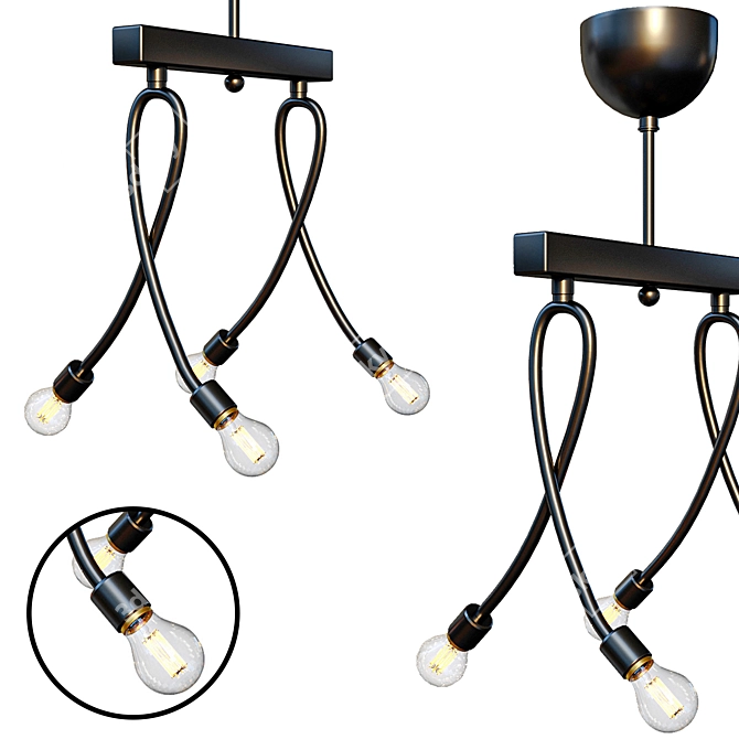 Selo Chandeliers 02: Elegant Lighting Solution 3D model image 1