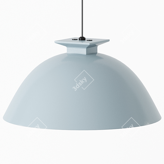 Sleek Scandinavian Pendant Light 3D model image 3