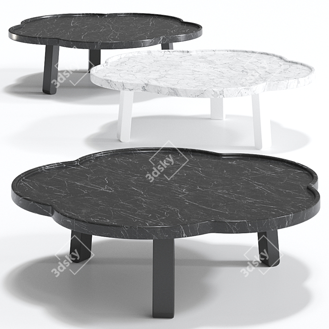 Sleek Soya Table: Italian Design Excellence 3D model image 1