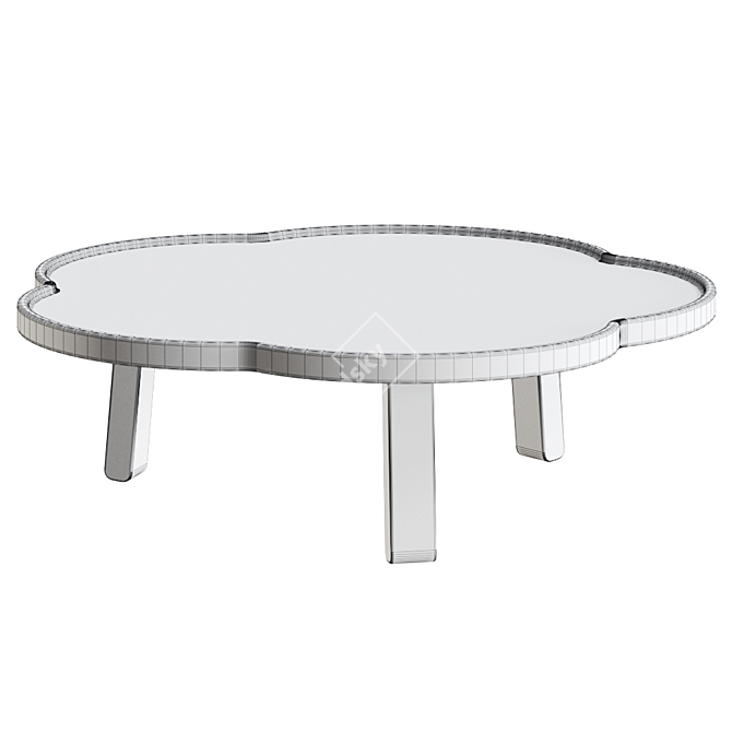 Sleek Soya Table: Italian Design Excellence 3D model image 4