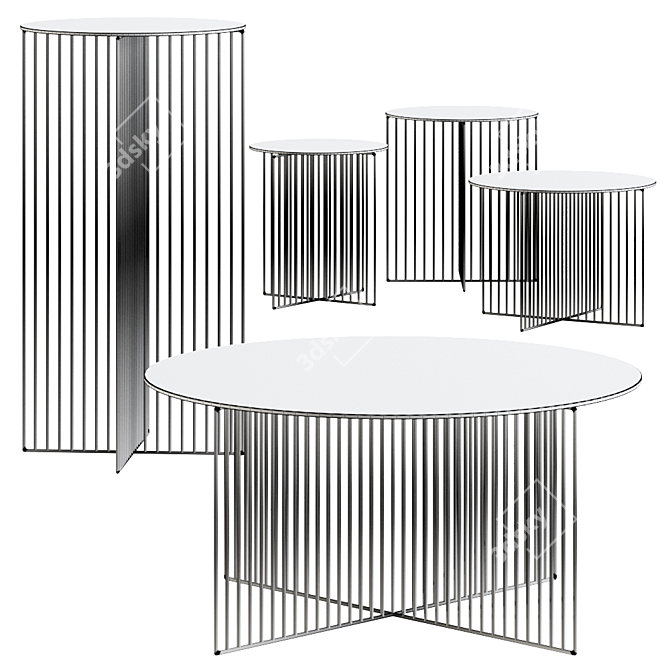 Sleek Accursio Table: Innovative Italian Design 3D model image 5