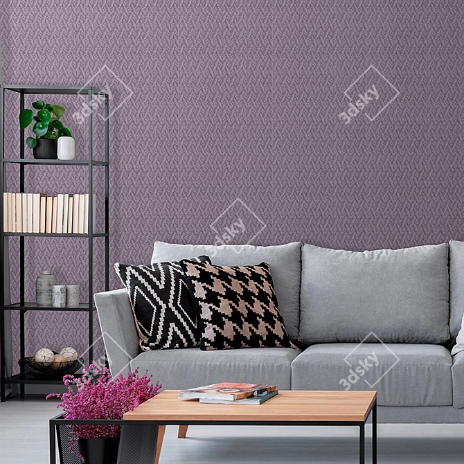 BauTex Design Quartz Jacquard Wallpaper 3D model image 2