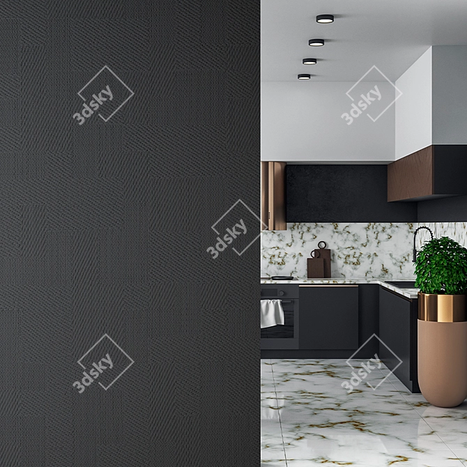 BauTex Design Quartz Jacquard Wallpaper 3D model image 3