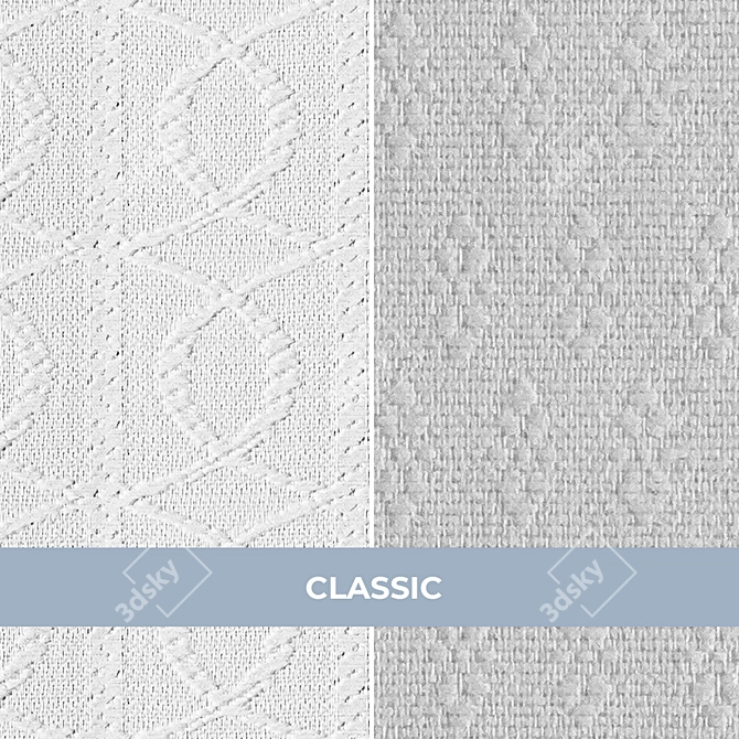 Title: BauTex Classic Quartz Jacquard Wallpapers 3D model image 1