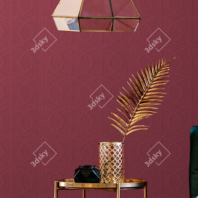 Title: BauTex Classic Quartz Jacquard Wallpapers 3D model image 2