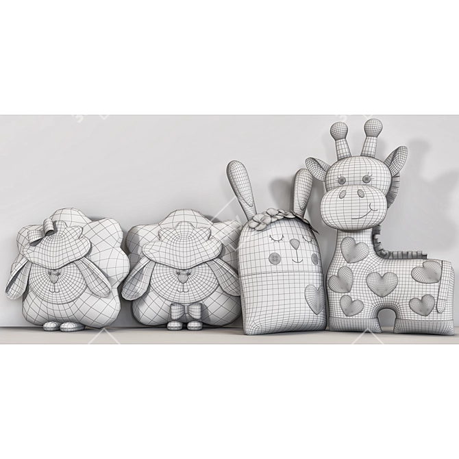 Premium Pillow Set: V-Ray & Corona Compatible 3D model image 2