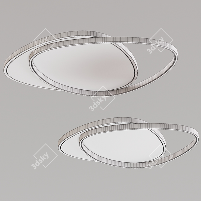 Modern LED Ceiling Lamp - Multiple Color Options (55x46 cm) with Link 3D model image 3