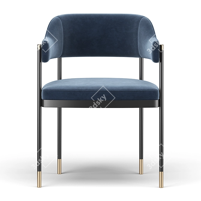 Modern Dale Dining Chair: Stylish and Comfortable 3D model image 3