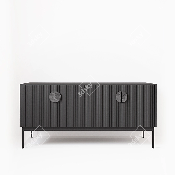 Sleek Alto Sideboard with Customizable Dimensions 3D model image 2