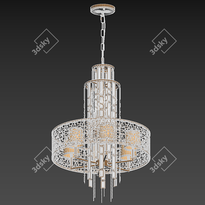 Moroccan Charm Chandelier 3D model image 2