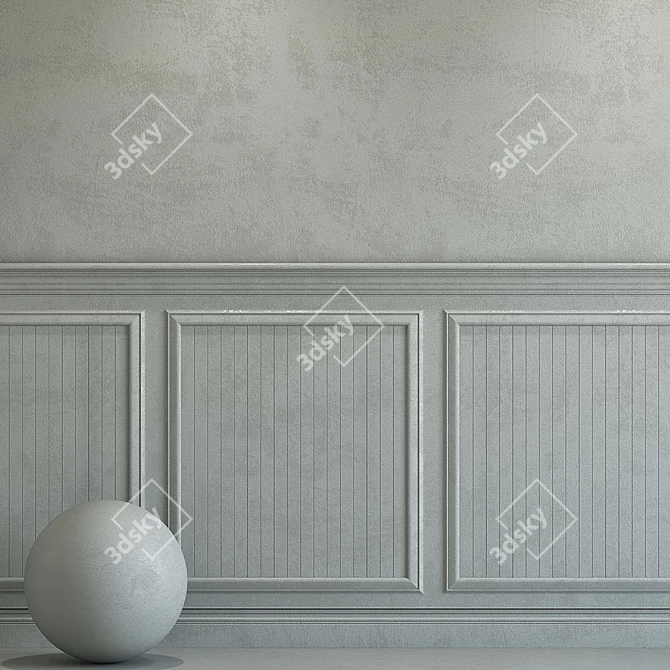 Title (English): Elegant Plaster with Molding 181

Title (Russian): Изысканная штукат 3D model image 2